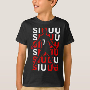 Siuuuu Lustiges Fußballgeschenk für Fußballfans T-Shirt