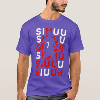 Siuuuu Lustiges Fußballgeschenk für Fußballfans T-Shirt