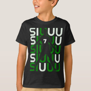 Siuuuu Lustiges Fußballgeschenk für Fußballfans T-Shirt