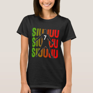 Siuuuu Lustiges Fußballgeschenk für Fußballfans T-Shirt