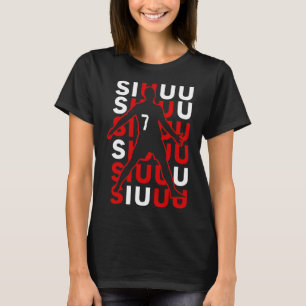 Siuuuu Lustiges Fußballgeschenk für Fußballfans T-Shirt