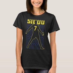 Siuuuu Lustiges Fußballgeschenk für Fußballfans T-Shirt