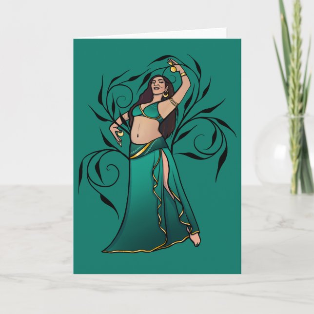 Sivoney Belly Dancer Goddess Karte (Vorderseite)