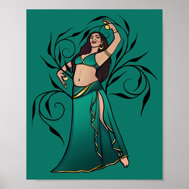 Sivoney Belly Dancer Goddess Poster (Vorne)