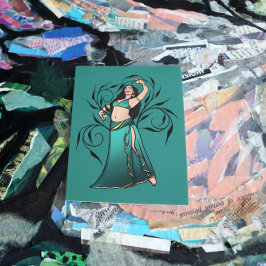 Sivoney Belly Dancer Goddess Postkarte