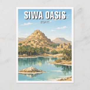 Siwa-Oase Ägypten Reise Postkarte