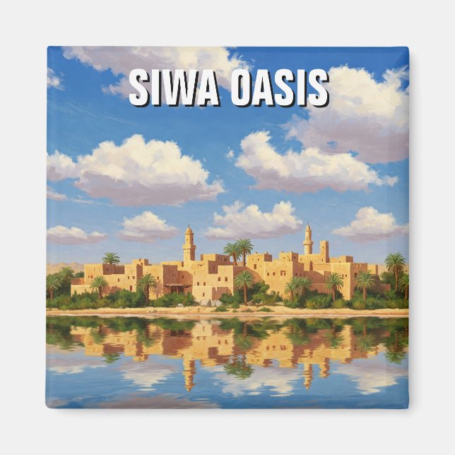 Siwa Oasis Egypt Travel Magnet (Vorne)