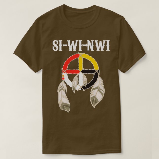 SIWINWI Shawnee Tribe Native Amerikanischen Ureinw T-Shirt (Design vorne)