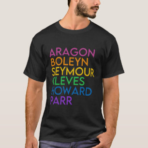 Six Ex British History Historical Musical T-Shirt