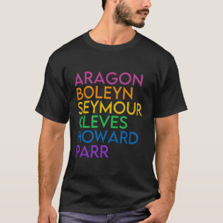 Six Ex British History Historical Musical T-Shirt
