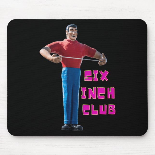 Six Inch Club Sticker Mousepad (Vorne)