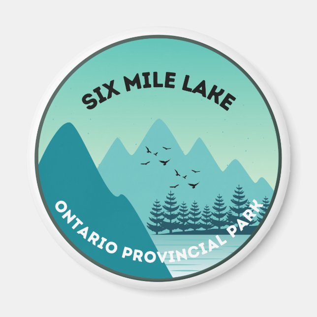 Six Mile Lake Ontario Provincial Park Magnet (Vorne)