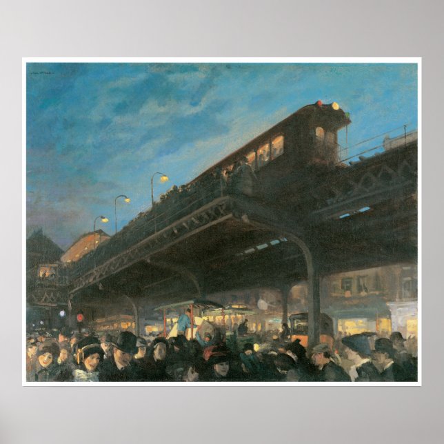 Six O'Clock, c.1912, John Sloan Poster (Vorne)