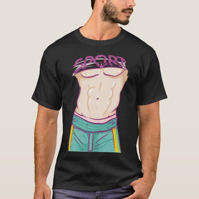 Six Pack Abs T-Shirt (Vorderseite)