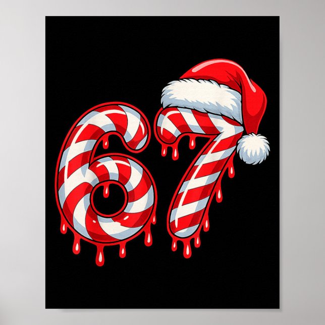 Six Seven 67 6 7 Kids 67 Boys Youth 6-7 Meme Candy Poster (Vorne)