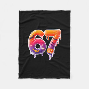 Six Seven 67 6 7 Meme Design Lustiges Eis-Drip Fleecedecke
