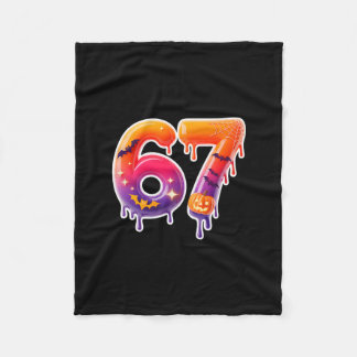 Six Seven 67 6 7 Meme Design Lustiges Eis-Drip  Fleecedecke