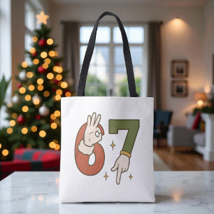 Six Seven 67 6 7 Weihnachtsmann Elf Weihnachts Mem