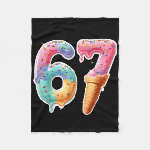 Six Seven 67 Eis Drip Sport Cool Meme Lustig Fleecedecke