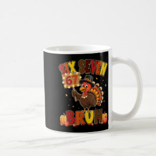 Six Seven 67 Erntedankfest-Meme Lustiger dankbarer Kaffeetasse