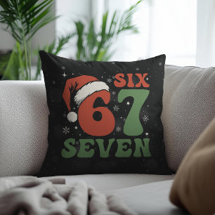 Six Seven 67 Lustiger Weihnachtsmannhut Weihnachte Kissen