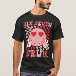 Six Seven 67 Meme Cool Valentine’s for Teens Boys  T-Shirt