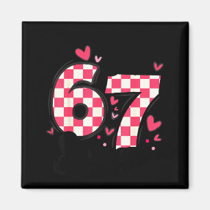 Six Seven 67 Meme Coquette Bogen 6 7 Valentinstag Magnet
