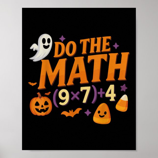 Six Seven 67 Meme Do The Math Halloween Alpha Gen  Poster (Vorne)