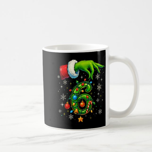 Six Seven 67 Meme Funny Christmas Couple Matching  Kaffeetasse (Rechts)