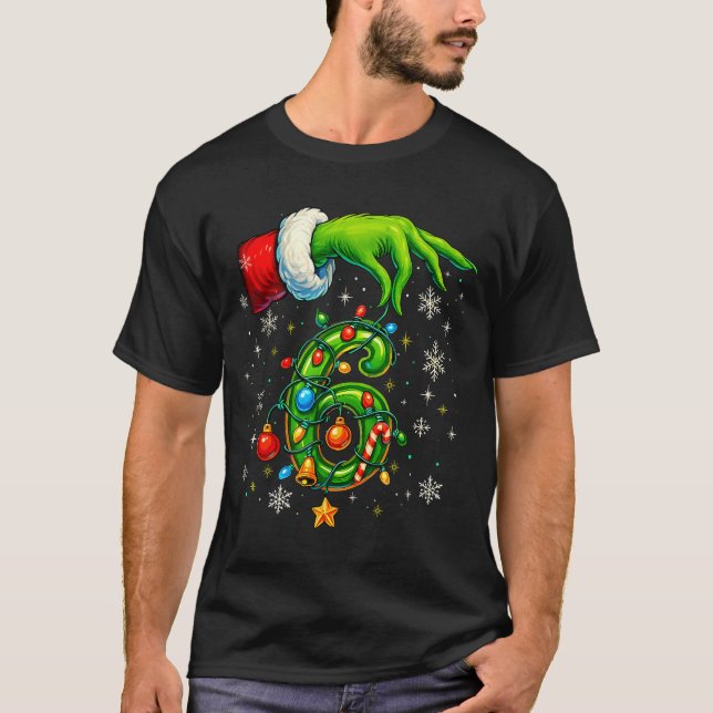 Six Seven 67 Meme Funny Christmas Couple Matching  T-Shirt (Vorderseite)
