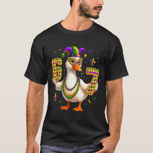 Six Seven 67 Meme Gans Mit Narrenhut & Perle T-Shirt