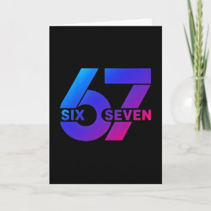 Six Seven 67 Meme Gen Alpha Slang Bysebyll Saison  Karte