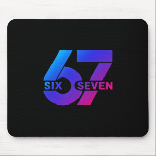 Six Seven 67 Meme Gen Alpha Slang Bysebyll Saison Mousepad
