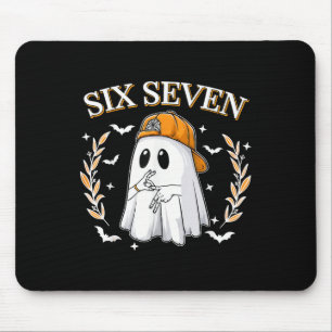 Six Seven 67 Meme Lustiger Geist Halloween 6 7 Paa Mousepad