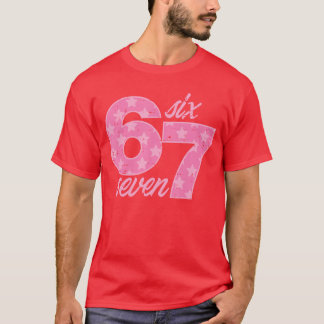 Six Seven 67 Meme Lustiges Meme 6 7 Kostüm Kinder T-Shirt