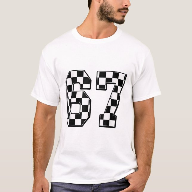 Six Seven 67 Meme Number 67  T-Shirt (Vorderseite)