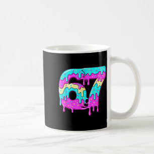 Six Seven 67 Meme tropfende Zahl 67 Eiscreme Kaffeetasse