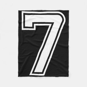 Six Seven 67 passende Zahl 7 Halloween Geburtstag  Fleecedecke