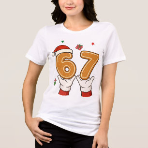 Six Seven - 67 Weihnachten Tri-Blend Shirt