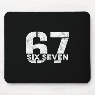 Six Seven 67 Zahl 67 Meme 6 7 Trend Six Seven G Mousepad