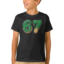 Six Seven 6 7 Lustiges Meme Donut St. Patrick's Da