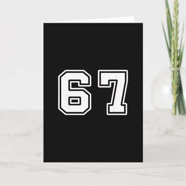 Six Seven 6 7 Meme 67  Karte (Vorderseite)