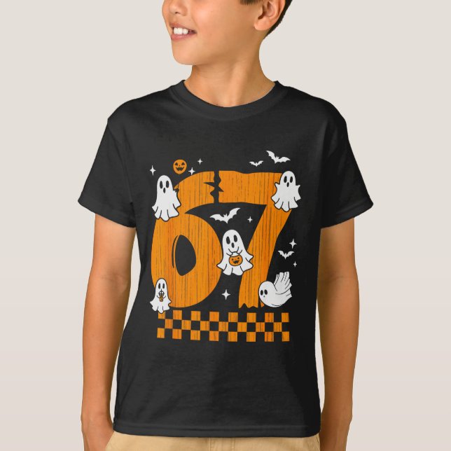 Six Seven 6 7 Meme 6 7 Halloween Costume Couple  T-Shirt (Vorderseite)