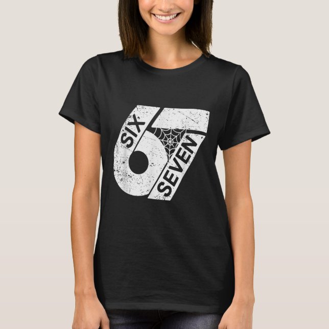 Six Seven 6 7 Meme 6 7 Halloween Costume  T-Shirt (Vorderseite)