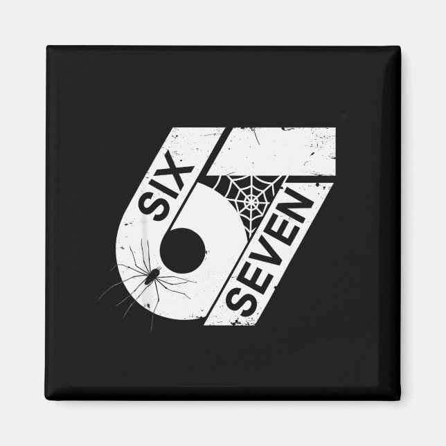 Six Seven 6 7 Meme 6 7 Halloween Kostüm _1  Magnet (Vorne)