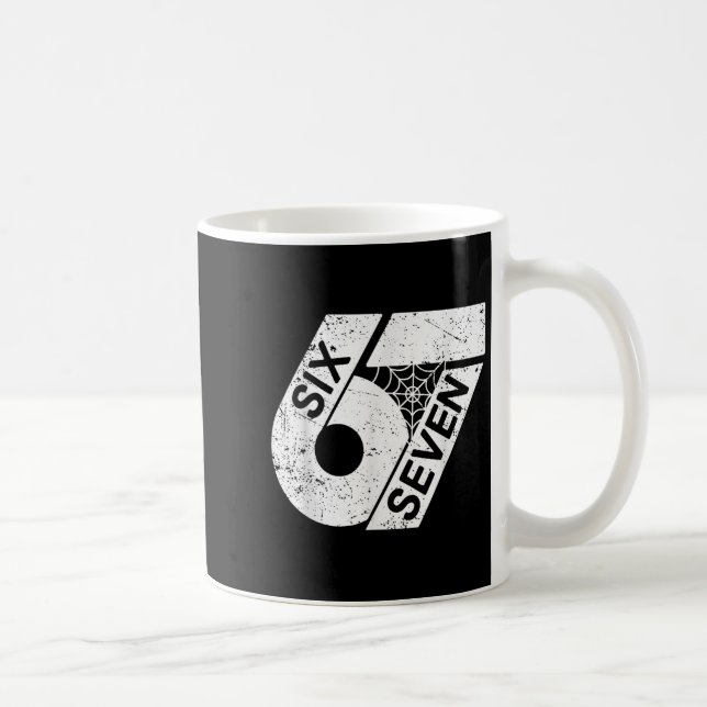 Six Seven 6 7 Meme 6 7 Halloween-Kostüm  Kaffeetasse (Rechts)