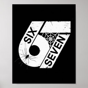 Six Seven 6 7 Meme 6 7 Halloween-Kostüm Poster