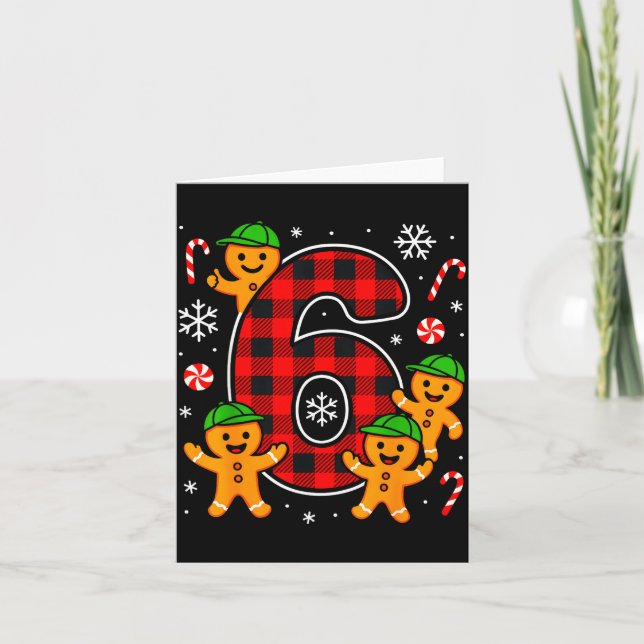 Six Seven 6 7 Meme Christmas Matching Couple Boy G Karte (Vorderseite)