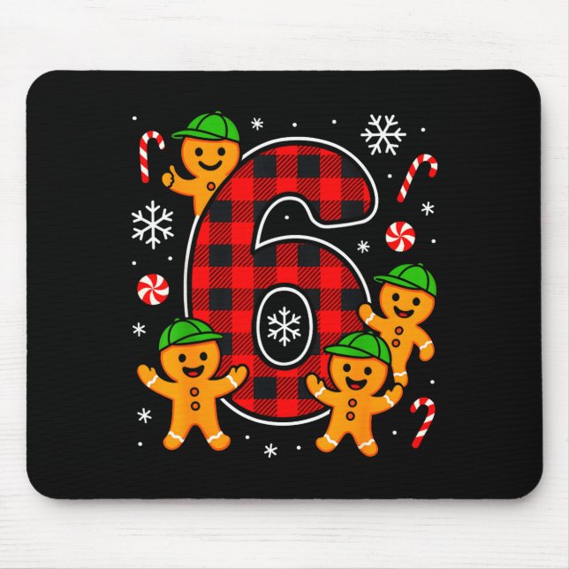 Six Seven 6 7 Meme Christmas Matching Couple Boy G Mousepad (Vorne)