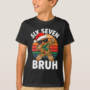Six Seven 6 7 Meme Dabbing Lebkuchen Weihnachten B T-Shirt